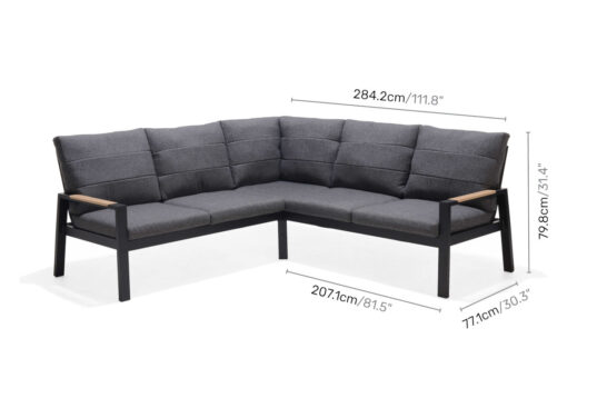 Panama Dark corner sofa